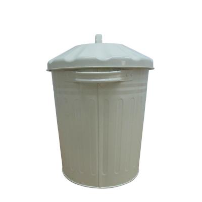 China Sustainable High Quality Metal 12L Cream Types Of Waste Bin for sale