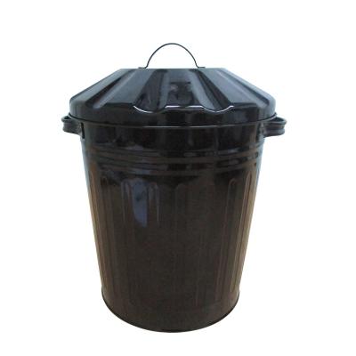 China Sustainable Home Use Galvanized Mini Metal Trash Can 12L for sale