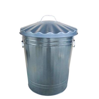 China Viable Price 75L Cheap Metal Outdoor Trash Can for sale