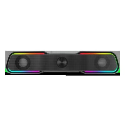 China Portable USB Computer Party Outdoor Speaker For Computer 3.5mm Wired Soundbar Stereo Sound Desktop Box for sale