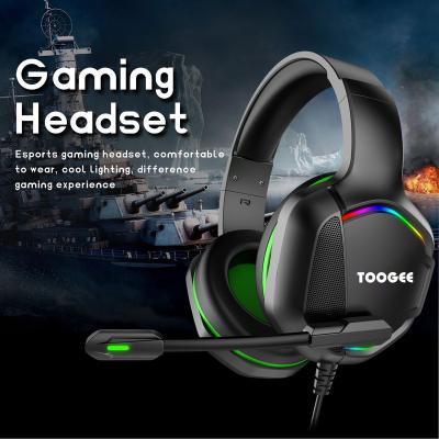 China Hot Selling Stereo Headband Gamer Headphones Wired PS4 Cable Gaming Headset with RGB LIghtes Microphone for PS4/PC for sale