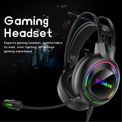 China Custom Headband Ps4 BT RGB Gaming Headphones Gamer Sport Custom Cable Portable Noise Canceling Headset Colorful LED Lights Earphone With MIC for sale