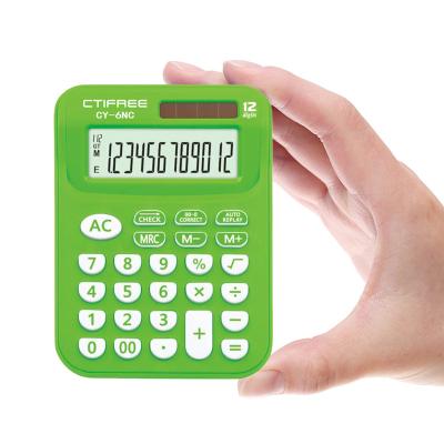 China Portable Mini Calculator Digit Calculator CTFREE Mini Calculator Pocket Size 12 show Mini Calculator Office Supplies creative cute colorful for sale