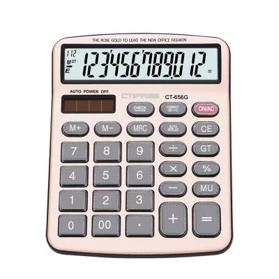 China General Purpose Calculator China Factory 12 Digits Show Flexible Electric Freight 656G Calculator for sale