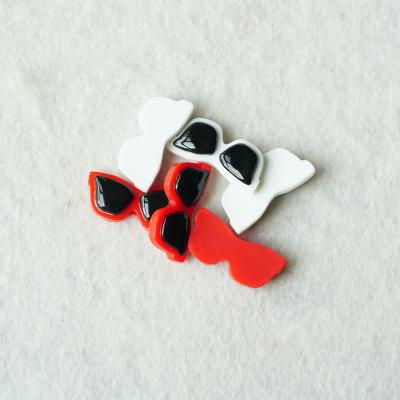 China Cute Europe Cartoon Sunglasses Flatback Resin Charm Embellishments DIY Hair Clip Phone Case Album 200Pcs/Bag for sale