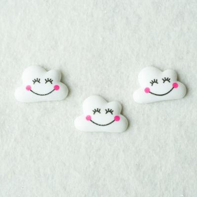 China 200cs/Bag Europe Resin Flatback Charms Beautiful White Clouds Embellishments DIY Scrapbooking Craft for sale