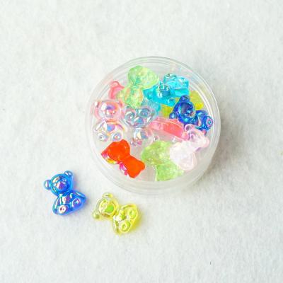 China Europe 200pcs/bag Resin Flatback Charms Bear Cabochons For DIY Craft Phone Case Scrapbooking Making Decor for sale