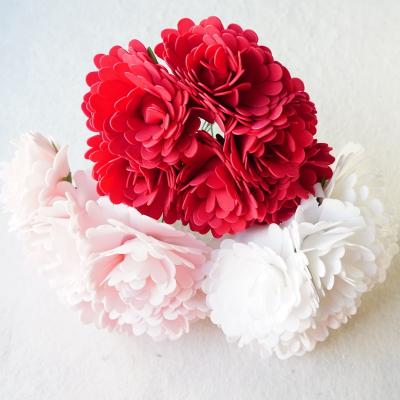 China Foam Hand Made Artificial Flower Real Looking Peony For DIY Wedding Bouquet Centerpieces Reception Arrangements for sale