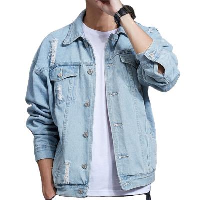 China JUSTNEW Breathable Custom Logo Printing Streetwear Casual Riding Coats Jeans Mens Jackets Denim Jacket for sale