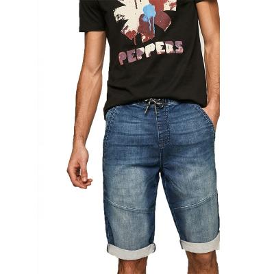 China QUICK DRY Mens Jogging Denim Shorts Cargo Denim Mid Waist Short Pants for sale