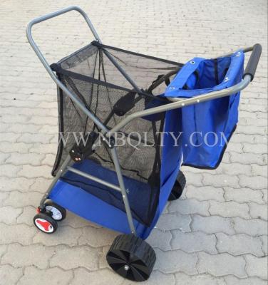 China 100% Eco-friendly Beaches Fishing Cart / Folding Collapsible Cart for sale