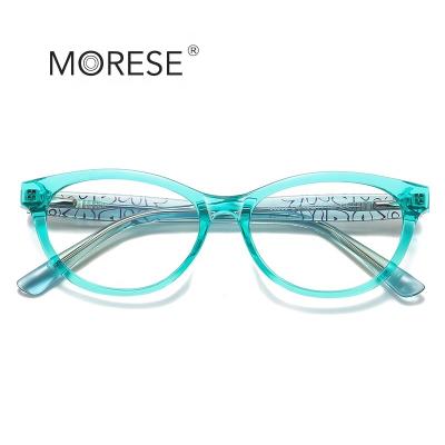 China Face decoration MORESE Model 20209 Children Eyeglasses Kids Eyewear Cat Eye Shape Fashion Designer Frames Pingfan Glasses Ready Stock for sale