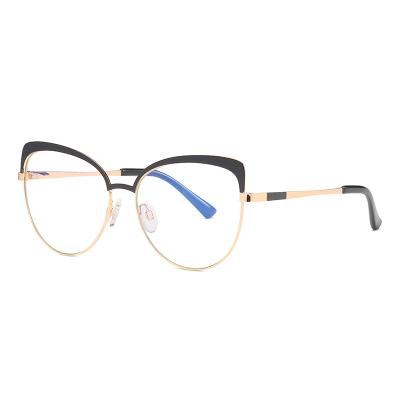 China Retro Reasonable Price Handmade Stainless Steel Gold Round Retro Anti Blue Light Frames Optical Eyeglasses for sale