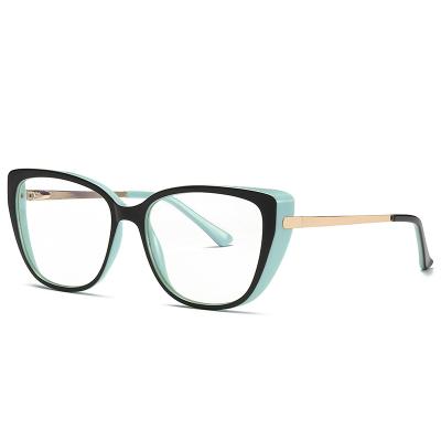 China Fashionable designer Thick Gold Blue light blocking glass famous brands glasses frames Eyewear for unisex for sale