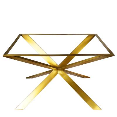 China Modern Factory Price Customized Metal Table Legs Stainless Steel Table Legs Dining Puzzle Table With Legs for sale