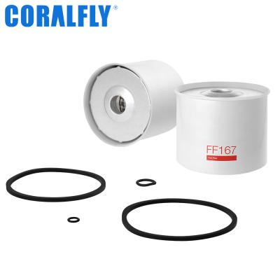 China 14 Micron CORALFLY Ff167 Fuel Filter Cartridge Construction for sale