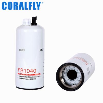 Cina Filtro dal separatore di acqua del combustibile di Fleetguard FS1040 in vendita