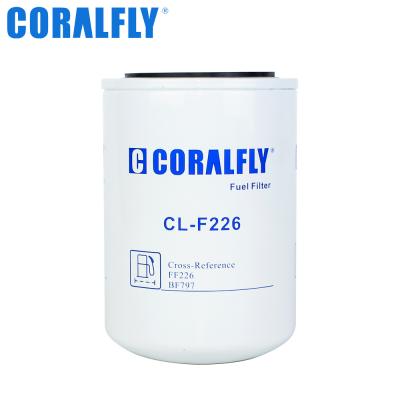 China Coralfly Construction Machinery Fuel Filter FF226 BF797 For Fleetguard à venda