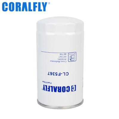 China Coralfly Construction Machinery Fuel Filter P550391 FF5367 BF798 For Fleetguard Donaldson en venta