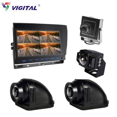 China Waterproof High Quality 9 Inch Quad AHD MDVR Display With 4 Cameras Support SD Card Recording Function for sale