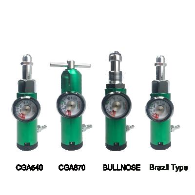 China To Regulate For Oxyen The Flow And Pressure Of Hot Selling Oxygen CGA870 CGA540 Medical Industrial Brass Oxygen Cylinder Pressure Valve Oxygen Bullnose Regulator for sale