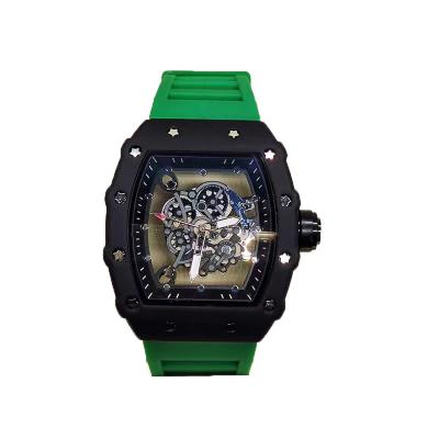 China Millie richards date 2022 logo watch 3A automatic top quality clear watch custom made green colored watch for sale