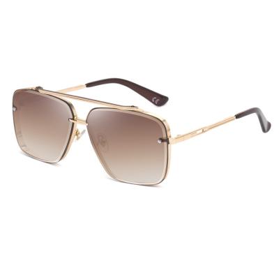 China New Style Square Frame Men's Sunglasses Fashion Metal Frameless Sunglasses for sale