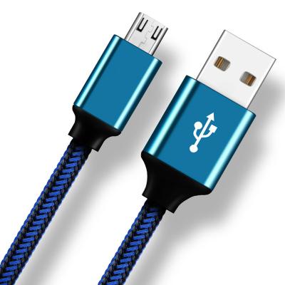 China Wholesale Cheap Price 1m 2m 3m Heavy Duty Braided Cable Micro USB Cable Thick USB Phone Charger Cords For Android for sale