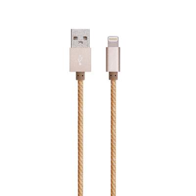 China Fashionable MP3/MP4 Player Braided USB To 8 Pin Gray Pink 1M Cable High Quality Factory Price Phone Charging Data for sale