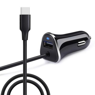 China Line Type C Car Charger 3.4A/3ft USB Power Cable Adapter Line And Power Cable For S10 S9 S8 for sale