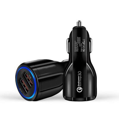 China Fast Car Charger Charging 3.0 Quick Charge 3.0 Car Charger, 35W 3.1A Dual QC3.0 Car Charger Compatible For Samsung Galaxy for sale