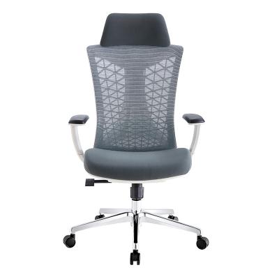 China Modern Design Mesh Back High Resistant Executive Office Chair With Aluminum Base for sale