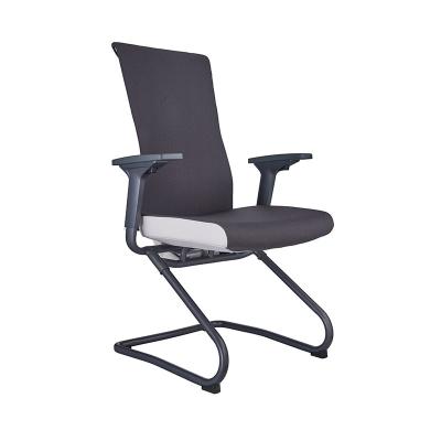 China Ergonomic (Height) Mesh Fabric Aluminum Frame Office Table Computer Armchair 2D Chair Adjustable High End Armrest Without Caster for sale