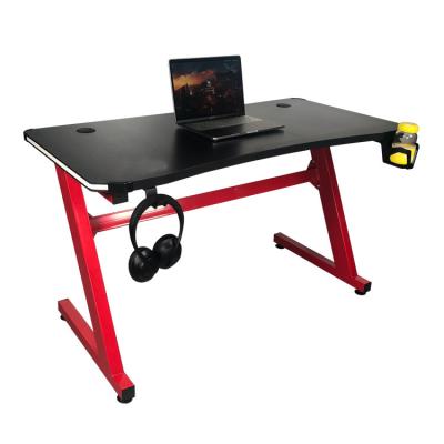 China Modern RGB Z-Shape Computer RBG Racing Office Gaming Table PC Desk for sale