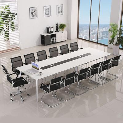 China Contemporary Customized Rectangular Modern Melamine Office Meeting Tables Designs for sale