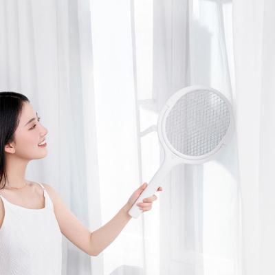 China Household Sustainable Rechargeable Rotatable Adjustable Handheld ABS Electronic Mosquito Swatter for sale