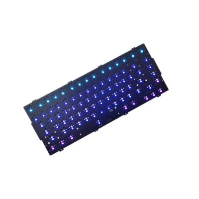 China Mechanical Keyboard Design Your Own Type C Fr4 DIY 60 RGBW Qmk Wireless Hotswappable Percent Hotswap Via RGB ISO ANSI TKL 80% Gaming Keyboard PCB for sale