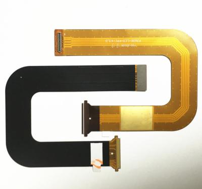 China Electronics device custom 0.12mm thickness flexible cable fpc pcb with RA copper and polyimide pi material for sale