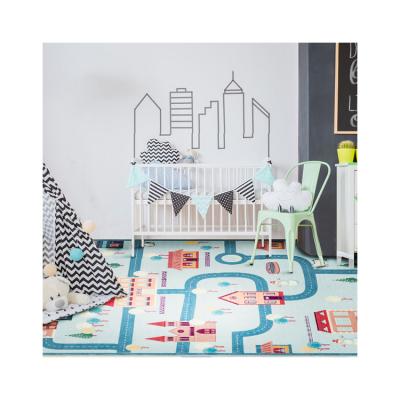 China Washable High Quality Modern Kids Carpet Heat Transfer Washable Anti-slip Printed Area Rug for sale