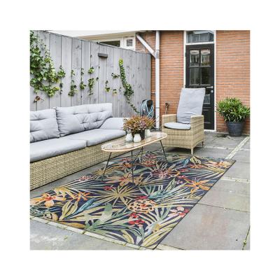 China Good Quality Washable Outdoor Anti-skid Rug Patterns Indoor Outdoor Tropical Small Rug for sale