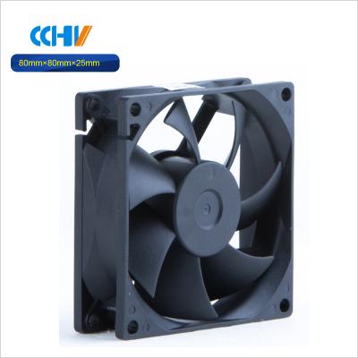 China Plastic Cooling Fan 80x80x25 , 80 x 80 Server 5v 12v 24v DC Axial Fan for sale