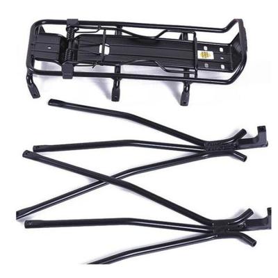 China Indoor Bicycle Rear Rack Bike Luggage Hanger Stand Bicycle Trainer Bike Rack for sale