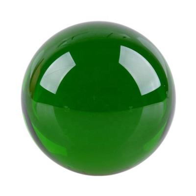 China Wholesale High Quality 60mm K9 Green Crystal Glass Sphere for sale