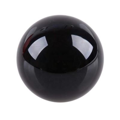 China Fengshui Decorative K9 Glass Sphere Black 80mm Crystal Ball for sale