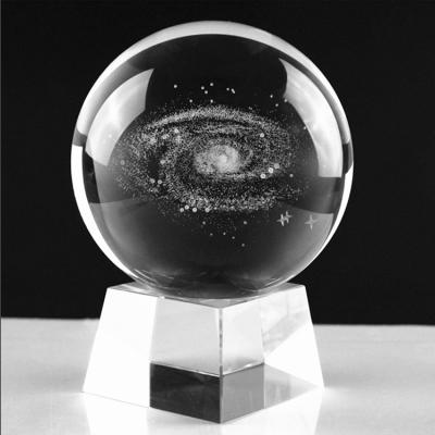 China K9 80mm Galactic Laser Engraved Crystal Ball for sale