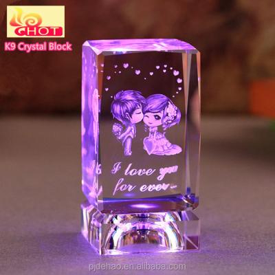 China Wholesale Discount Newest Selling OEM Quality 3D Glass Cube for sale