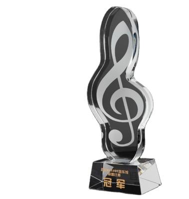 Cina Wholesale Price Custom Engraving Ghana Musical Event Award Crystal Trophy in vendita