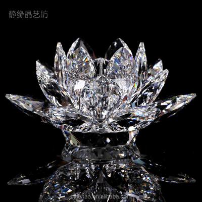 China Factory Direct Sale High Quality Crystal Lotus Decoration for sale