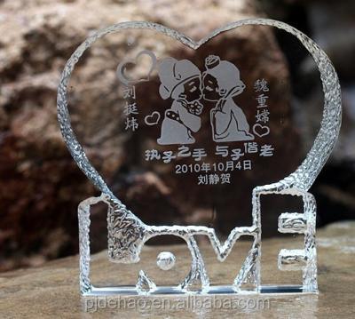 China New 3D 12 Chinese Zodiac Signs Laser Crystal Acrylic Block for sale