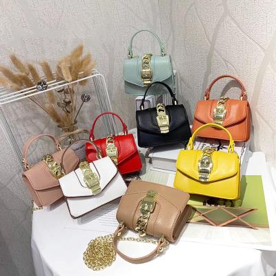 China 2021 Fashion Trendy Small Women Shoulder Mini Handbag Pu Leather Crossbody Handbags For Girls for sale